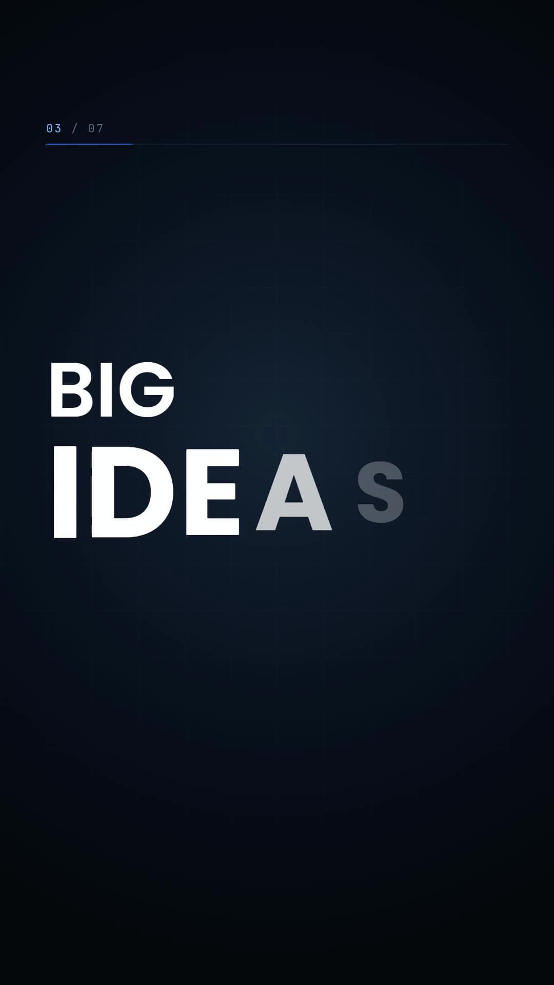 BIG IDEAS assembling letter by letter