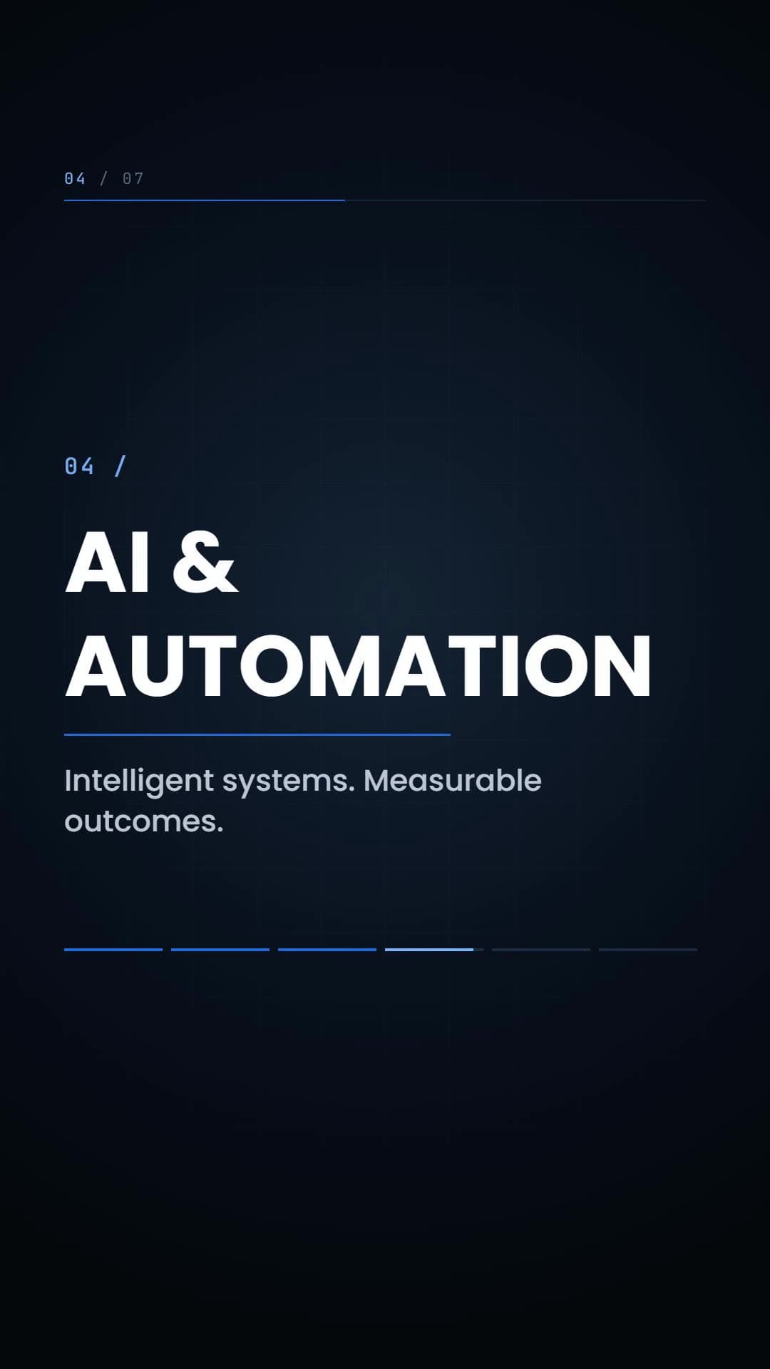 AI & AUTOMATION with the line Intelligent systems. Measurable outcomes.